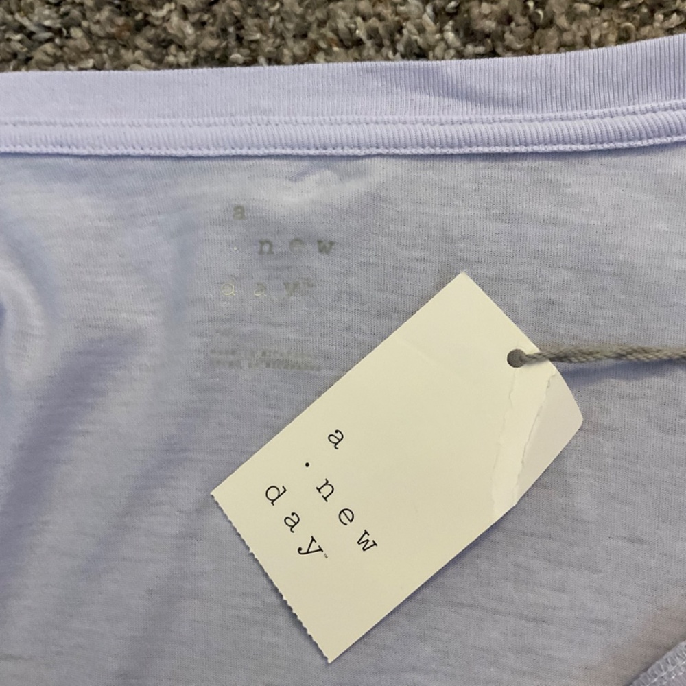 A New Day Women's Light Purple Sz 4X Casual T-Shirt Lightweight NEW - Picture 7 of 9